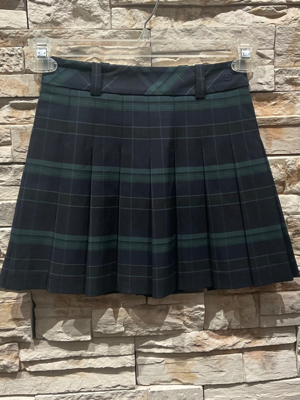 Aritzia Sunday Best Plaid Mini -Skirt, Color Green, Size 00